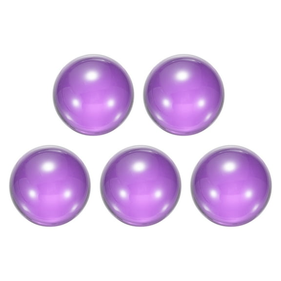 Clear Purple Acrylic Contact Juggling Ball for Beginners - 20mm, 5 Pack