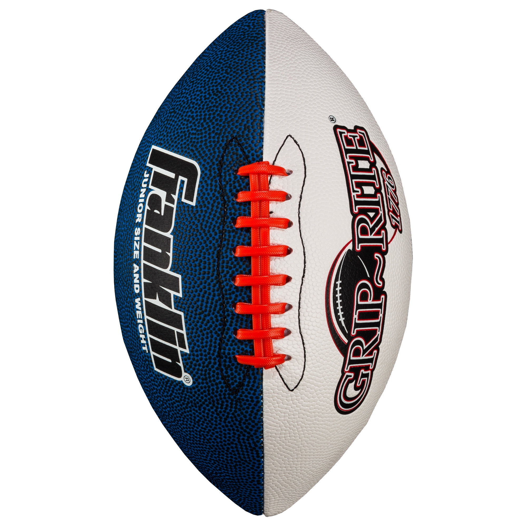 Franklin Sports Grip-Rite Junior Football - Red,White, Blue 