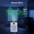 thumbnail image 5 of MORENTO Air Purifiers for Home Large Room up to 1076 Sq Ft with PM 2.5 Display Air Quality Sensor for Pet Hair, Double-Sided Air Inlet, 24db, White, 1 Pack + 2 Pack Filters, 5 of 7
