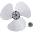 thumbnail image 1 of 12 Inch Three Blade Household Fan Blade with Nut Cover, Stand Fan Blade(Gris), 1 of 6