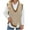 Brown, variant on Mgmyaa Women's Sweater Vests Fashion Casual Style Slim V-Neck Sleeveless Waistcoat Knit Sweater Sweater