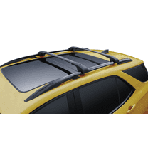 BrightLines Roof Rack Crossbars Compatible with Volkswagen Tiguan 2018-2024 and 2022-2024 Taos, Set of 2pcs, Black Aluminum Roof Top Cargo Rack