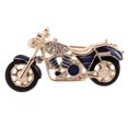 thumbnail image 1 of Broche Pin Insignia Motocicleta Cristal Azul Macarena Joyería Hombres Mujeres 3.9 x 1.9 cm, 1 of 8