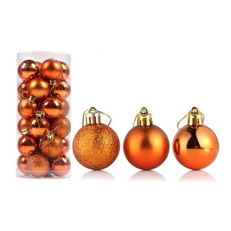 

Xinwanna 24Pcs Christmas Ball Delicate Reusable High Gloss Xmas Tree Decor Ball Pendant Home Decor