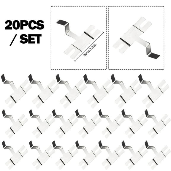 Battery Pack Nickel Sheets 20pcs No Oxidation No Peeling No Scratches Spot Weldable 2.6cm/1.02inches Practical