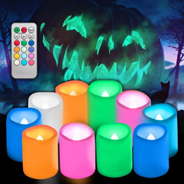 CANDLE IDEA Velas votivas LED sin llama, paquete de 24, 1.5 x 2 pulgadas, luces de té eléctricas parpadeantes para exteriores sin llama, velas falsas a granel para bodas, Navidad, decoraciones de Hall