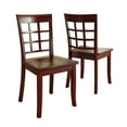 thumbnail image 2 of Lexington 5-Piece Dining Set with Round Table and 4 Window Back Chairs, Antique Berry Red, 2 of 2