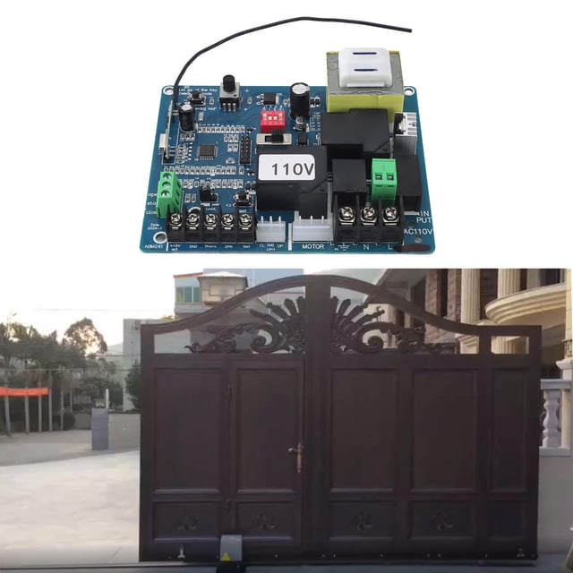 Ouvre-porte Coulissant Carte de Circuit avec Télécommande, Contrôle Avancé du Micro-Ordinateur, Installation et Utilisation Faciles pour Usines, Écoles, Résidences