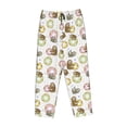 thumbnail image 4 of Naloa Donut Sloth Print Women’s Ultra-Soft Comfy Pajama Lounge Pants with Pockets & Drawstring, 4 of 8
