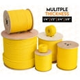 thumbnail image 4 of 1200 ft Twisted Polypropylene Rope - 3/8" - Yellow Floating Poly Pro Cord - Resistant to Oil, Moisture, Rot, Mold, Marine Growth and Chemicals - Reduced Slip, Easy Knot, Flexible - by Xpose Safety, 4 of 6