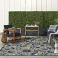 thumbnail image 2 of Nourison Aloha Floral Textured Outdoor Area Rug Natural Blue 9' x 12', 2 of 10