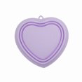 thumbnail image 4 of Unique Bargains 1 Pc Portable Heart Makeup Brush Cleaning Mat Purple, 4 of 7