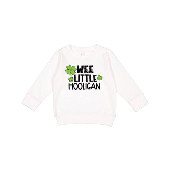 Inktastic St. Patrick's Day Wee Little Hooligan with Clovers Toddler Sweatshirt
