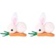 thumbnail image 1 of 2pcs Plush Rabbit Hair Clip Creative Kids Hairpin Lovely Hair Decoration, 1 of 3