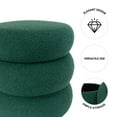 thumbnail image 3 of Mainstays Boucle Cloud Storage Ottoman, Green, 3 of 12