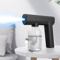 thumbnail image 2 of Nano Spray Desinfección Pistola Carga Portátil Luz Azul Atomizador Pistola Alcohol Pulverizador (Negro) Sincero Electrónica, 2 of 5