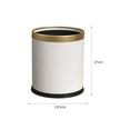 thumbnail image 4 of Cubo de Basura Macarena Blanco Puro con Tapa Abierta, 4 of 8