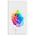 thumbnail image 2 of Multicolore Rose Aquarelle Fleur - Impression sur Toile Florale, 2 of 3