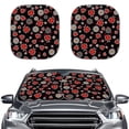 thumbnail image 5 of Binienty Ladybug Print Car Sunshades for Windshield Cute Floral Car Interior Accessories Sun Protection Universal Fit for Auto Truck Van SUV, 5 of 8