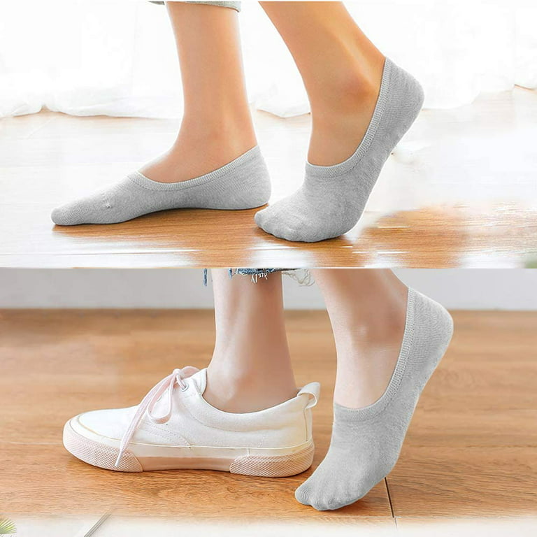 12 Pairs No Show Socks For Women, Women's Cotton Invisible Socks Non Slip  Socks(US Womens Shoe 5-8) 