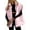 Pink, variant on Women Winter Oversized Puffer Vest Light-Weight Stand Collar Sleeveless Padded Puffy Jackets with Pockets Black M