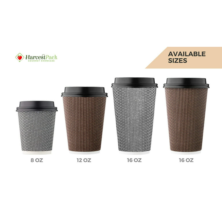 240 PACK) 16 oz. Double Layered Hot Cups With Lids – NATUREZWAY