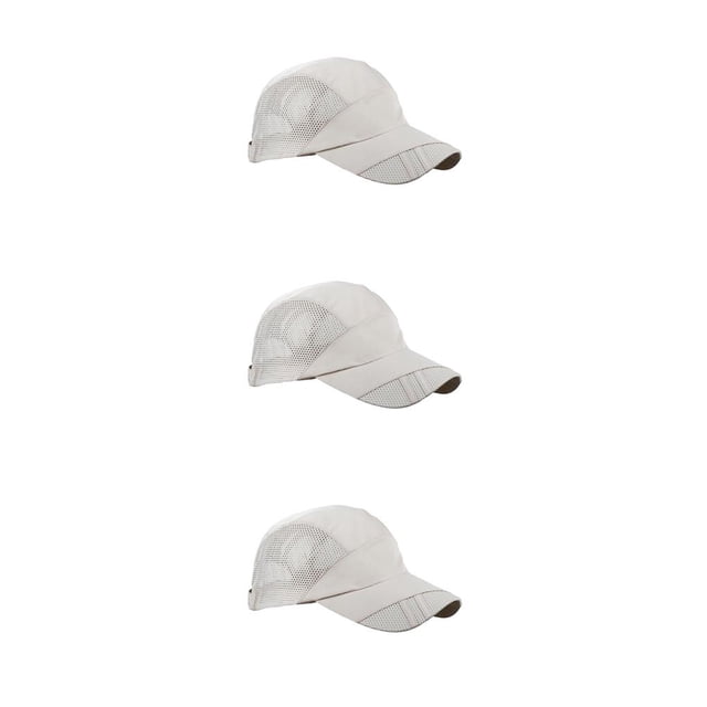 Qarigey Men Hat Clothing Accessory Sunshade Adjustable Mesh Drying Outdoor Summer Breathable Headgear Baseball Quick Sport Caps Type1 NO1