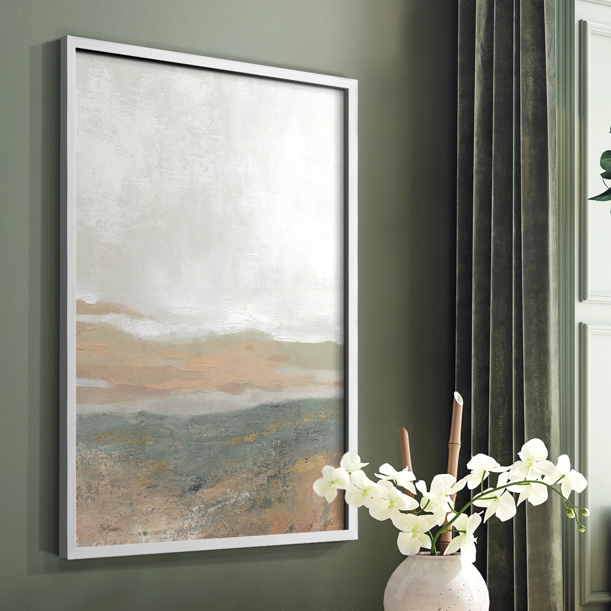 Earthy Textures in Paper Solid Wood 11 x 14 Framed Print