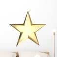 thumbnail image 1 of Gold Star Wall Decal Sticker by Wallmonkeys Vinyl Peel and Stick Graphic (24 in W x 23 in H), 1 of 4