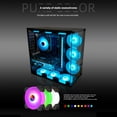 thumbnail image 2 of Ventilador De Computadora COOLMOON 12cm PC Case Fan Chasis CPU 5V 3Pin ARGB PWM Radiador de refrigeración, 2 of 9