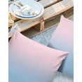 thumbnail image 3 of Outdoor Throw Pillow Cover Modern Abstract Ombre Color Art Waterproof Cushion Covers 2 Pack Minimalist Pink Blue Gradient Pillow Cases Home Decoration for Patio Garden Couch Sofa, 3 of 7