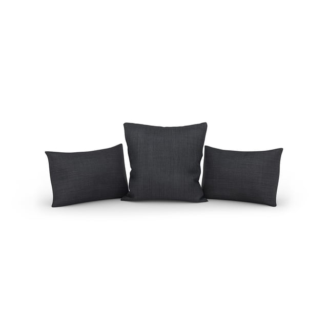 Set de 3 Cojines Complementarios para Sala Adapti Gris Carbón | Modulo J