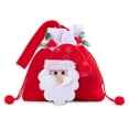 thumbnail image 5 of PULLIMORE Christmas Gift Bag Drawstring Bag,Santa Snowman and Reindeer Xmas Present Bag for Party Favors Gifts Candy, 5 of 8