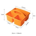 thumbnail image 5 of Sinyiin Plastic Divided Basket Portable 3Compartments Storage Caddy with Carrying Handle, 5 of 17