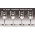 thumbnail image 2 of Cahill Irish Coat of Arms Wine Glasses - Set of 4 (Sand Etched), 2 of 2
