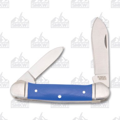 Rough Ryder Knives Rough Ryder Blue Mule Canoe Folding Knife