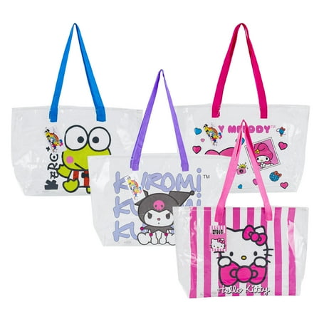 1 PC MY MELODY Clear Tote Bag 20" x 13" x 5"- ONLY 1 PC