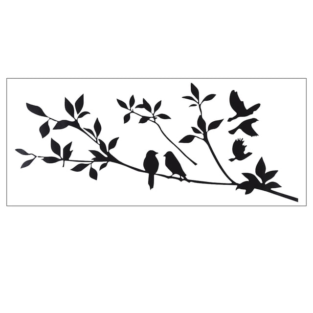 Adhesivo Con Patrón de Rama Negra, Pegatina de Pared Móvil Impermeable para decoración del Hogar, dormitorio y Sala de Estar