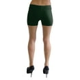 thumbnail image 3 of Vivian's Fashions Legging Shorts - Cotton, Misses Size (Green, L), 3 of 3