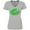 AC-Heather Grey, variant on Inktastic St. Patrick's Day Lucky Lips with White Shamrock Women's V-Neck T-Shirt