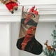 thumbnail image 2 of Lil Pump Tema: Calcetines de Navidad, fino lino blanco para colgar en escaleras y chimenea, decoración navideña para el hogar, regalo de Navidad. 45cm × 32cm, 2 of 5