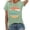 Green, variant on Crew Neck T Shirts For Women Tree Graphics Print Fashion Short Sleeve Loose Fit Women Tops
