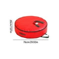 thumbnail image 3 of Christmas Wreath Storage Bag, 2 PACK Durable, Tarp Material, Zipper, Sturdy Carry Handle, Dust, Pest Protection - Ideal Home, Garage Organization for Holiday Wreath Decoration, 8.27 x 35.43 Inch, 3 of 6
