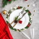 thumbnail image 4 of Mantel individual redondo de muñeco de nieve navideño | Decoración navideña | Mantel individual aislante y resistente al calor | Lino sintético | Redondo de 35,5 cm | Decoración para cenas navideñas, 4 of 5