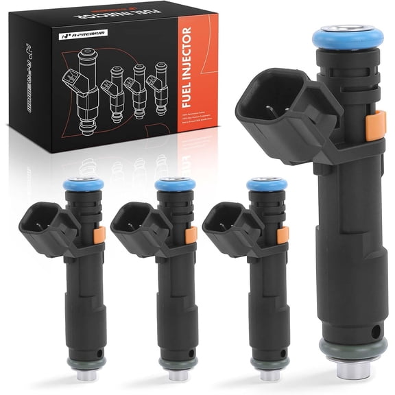 A-Premium Fuel Injectors Compatible with Jeep Cherokee 2014-2016, Renegade 2015-2017 & Chrysler 200 & Ram ProMaster City & Dodge Dart, 2.0L 2.4L, Set of 4, Replace# 4593986AA