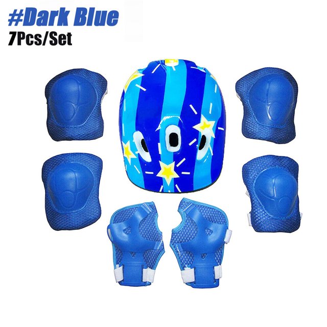Casco de bicicleta para niños, rodilleras, coderas, muñequeras, conjunto de equipo de protección, para bicicleta, ciclismo, monopatín, Scooter, patinaje Fivean Cascos de ciclismo