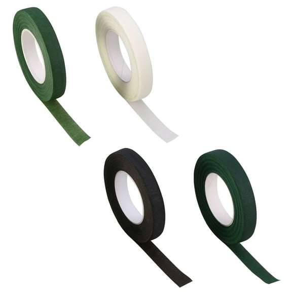 4 rollos de cintas florales creativas de 30 yardas de ancho, cinta adhesiva de embalaje para ramo, envoltura de tallo, cinta de floristería