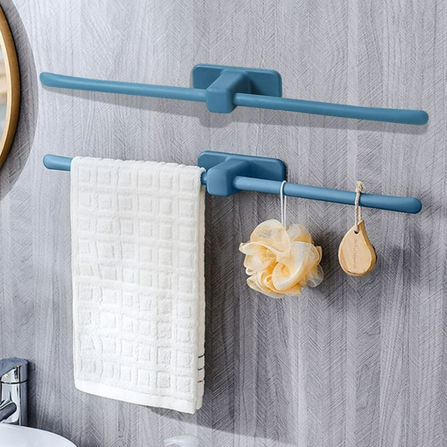 Towel Rack No-hole Bathroom Bathroom Suction Cup Hanging Rack Bath Towel Rack Household Scandinavian Concise Shelf Rod