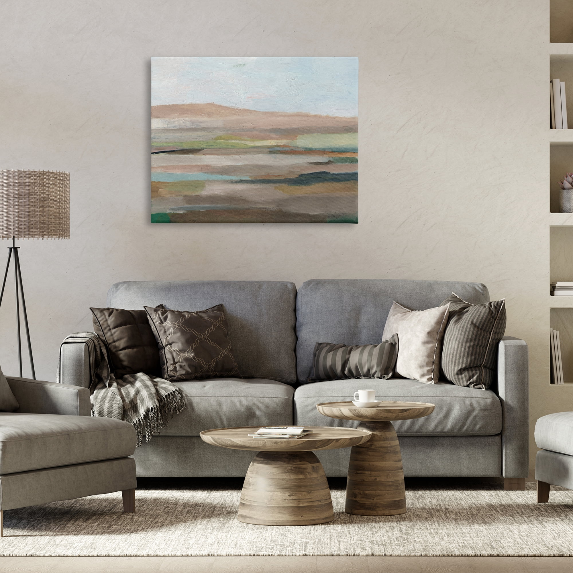 Stupell Industries Scenic Desert Landscape Landscape & Nature Painting Wrapped Canvas Art Print Wall Art, 40 x 30