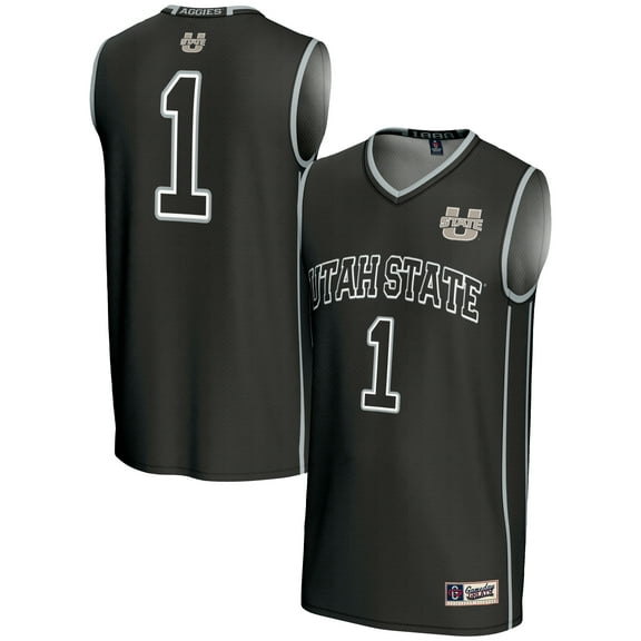 Male GameDay Greats #1  Black Utah State Aggies  Lightweight Basketball Jersey